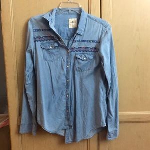 Hollister Button Down denim